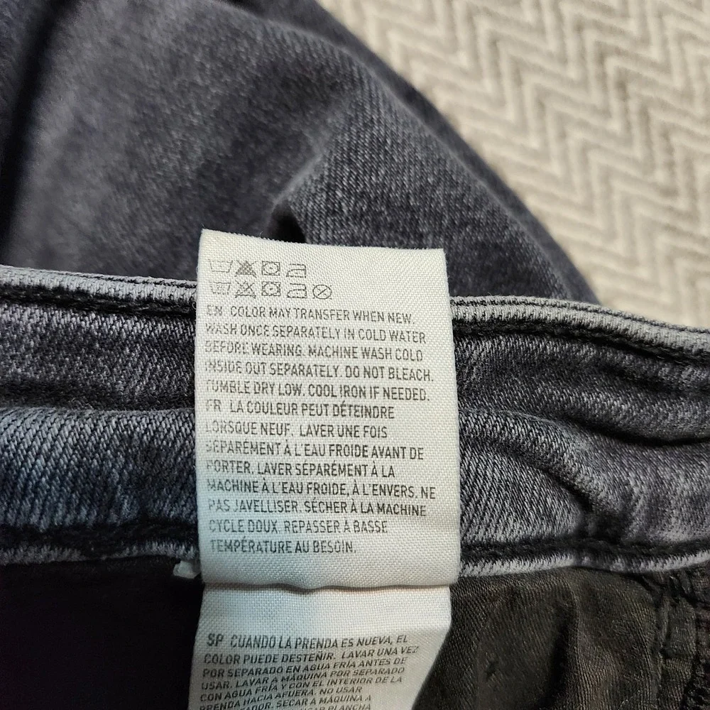 American Eagle Jeans Women's 8 Long Black Super Hi Rise Jegging Super Stretch